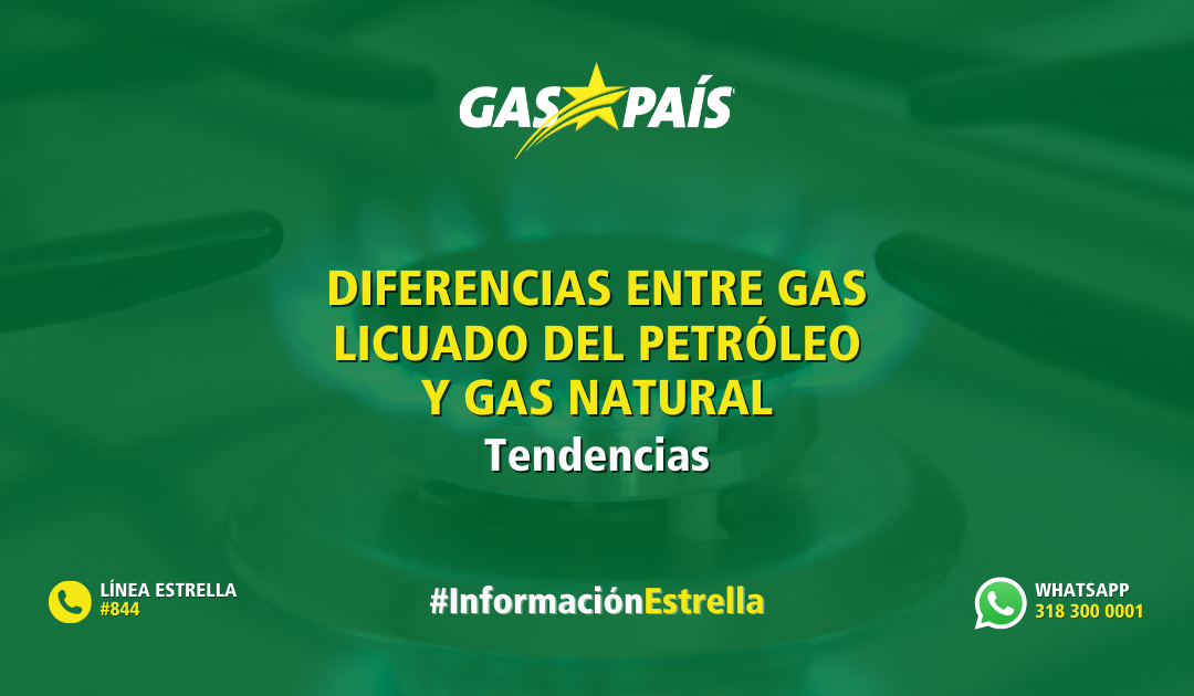 DIFERENCIAS ENTRE GAS LICUADO DEL PETRÓLEO Y GAS NATURAL