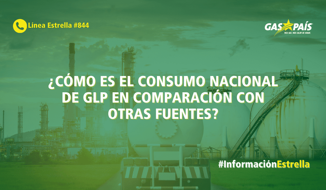 ¿CÓMO ES EL CONSUMO NACIONAL DE GLP EN COMPARACIÓN CON OTRAS FUENTES?