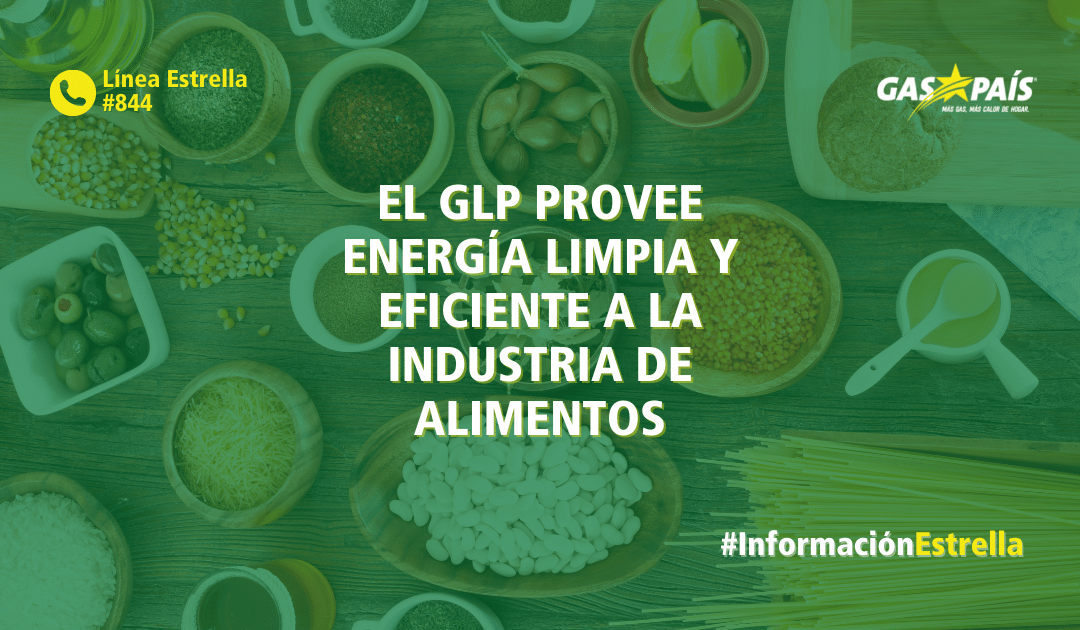 EL GLP PROVEE ENERGÍA LIMPIA Y EFICIENTE A LA INDUSTRIA DE ALIMENTOS