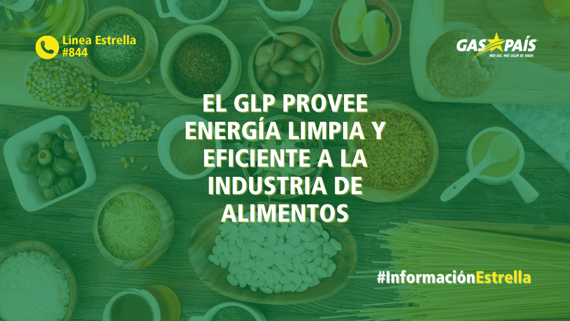 EL GLP PROVEE ENERGÍA LIMPIA Y EFICIENTE A LA INDUSTRIA DE ALIMENTOS