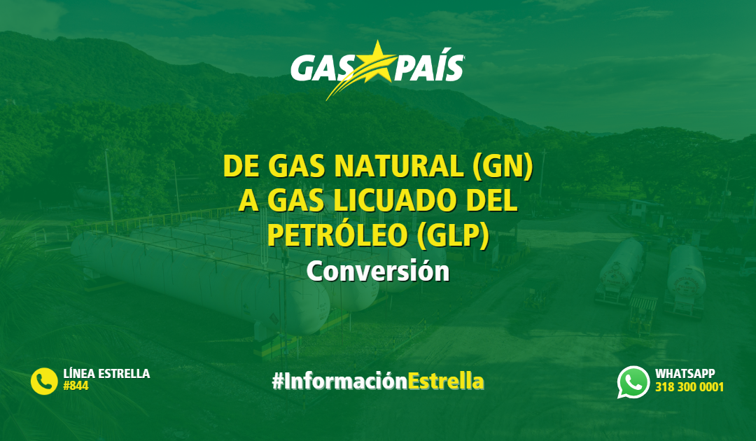 DE GAS NATURAL (GN) A GAS LICUADO DEL PETRÓLEO (GLP)