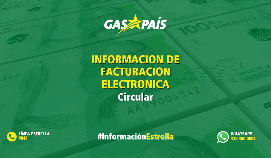 CIRCULAR INFORMACION DE FACTURACION ELECTRONICA