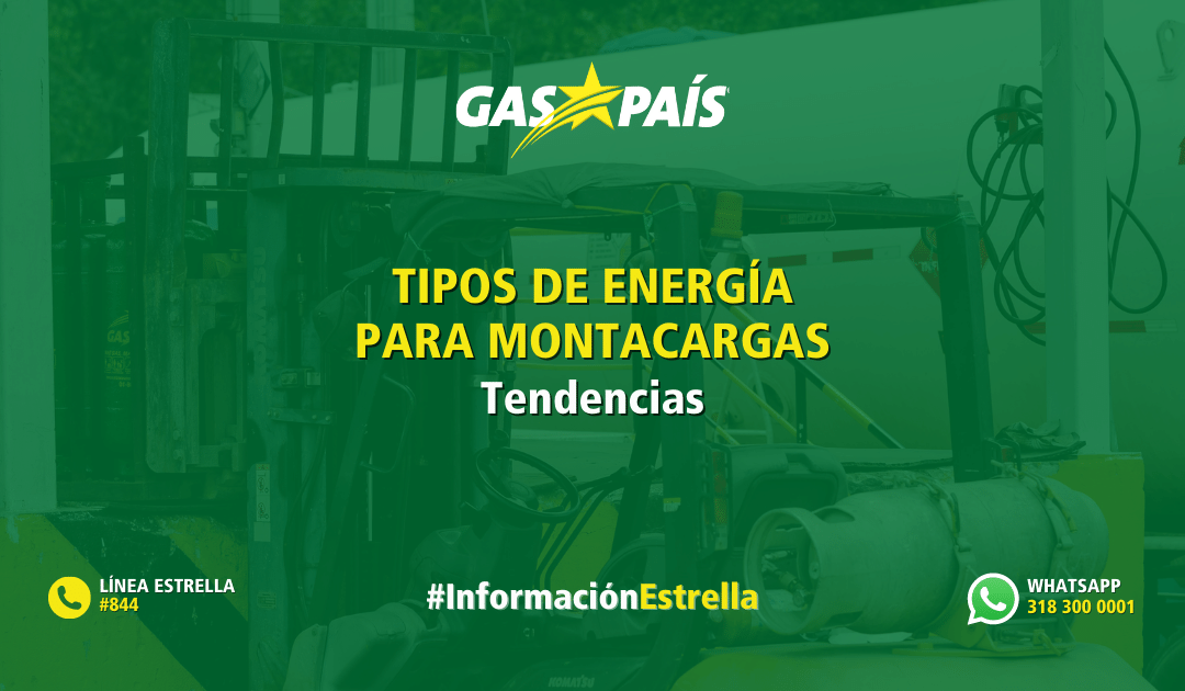 TIPOS DE ENERGÍA PARA MONTACARGAS